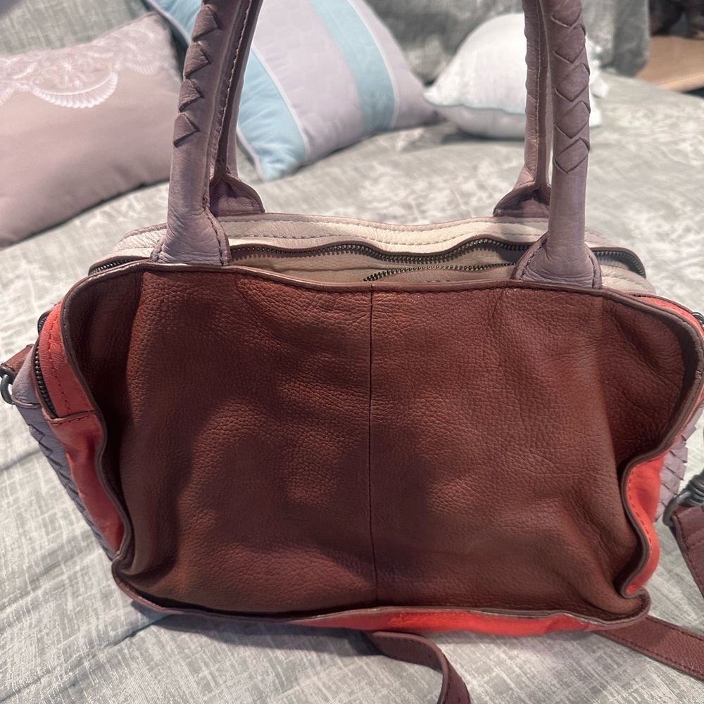 Liebeskind Two-Tone Leather Shoulder Bag - Picture 2 of 3